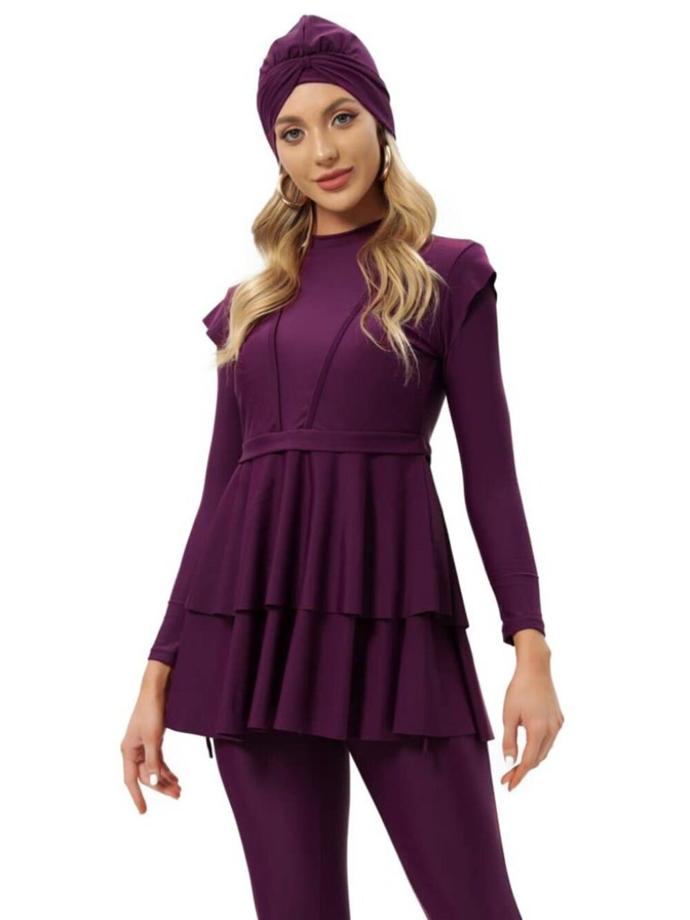 Women Burkini Islamic Modest Clothing Plus Size Muslim Swimwear 16W